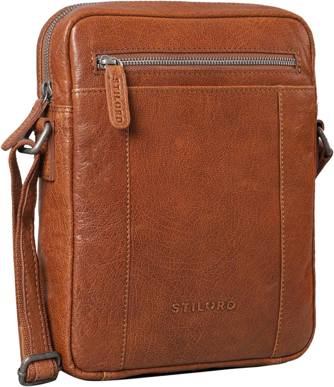 STILORD 'Fox' Herrentasche Leder Vintage Messenger Bag Männer Handtasche klein für 10,1 bis 10,5 Zol