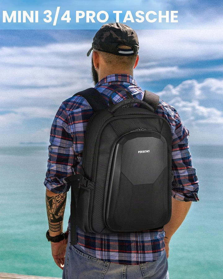 DJI Mini 4 Pro Case Waterproof Hard Carrying Case Travel Drone Bag Backpack For Fly More Combo Acces