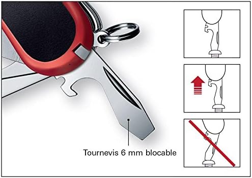 Victorinox Taschenmesser Evolution S101 (12 Funktionen: Feststellklinge, Korkenzieher) rot One Size