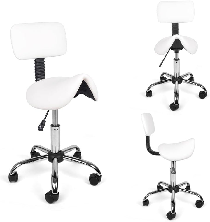 Mingone Sattelhocker Ergonomisch 2 Stück Arbeitshocker Höhenverstellbar 360° Drehbar Sattelstuhl Bür