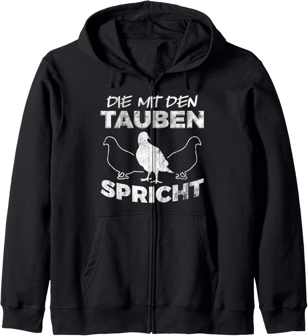 Die Mit Den Tauben Spricht Brieftaube Taube Kapuzenjacke