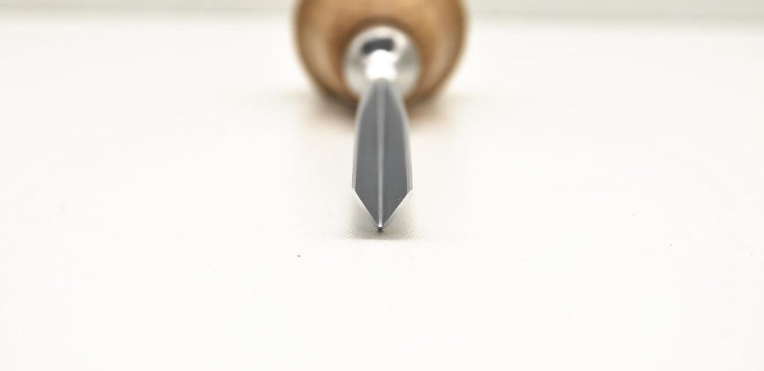 KIRSCHEN Werkzeuge 5639010 | Kerbschnitzbeitel mit Birnenheft Stich 39, gerade &amp; V-förmig - 10mm 10m