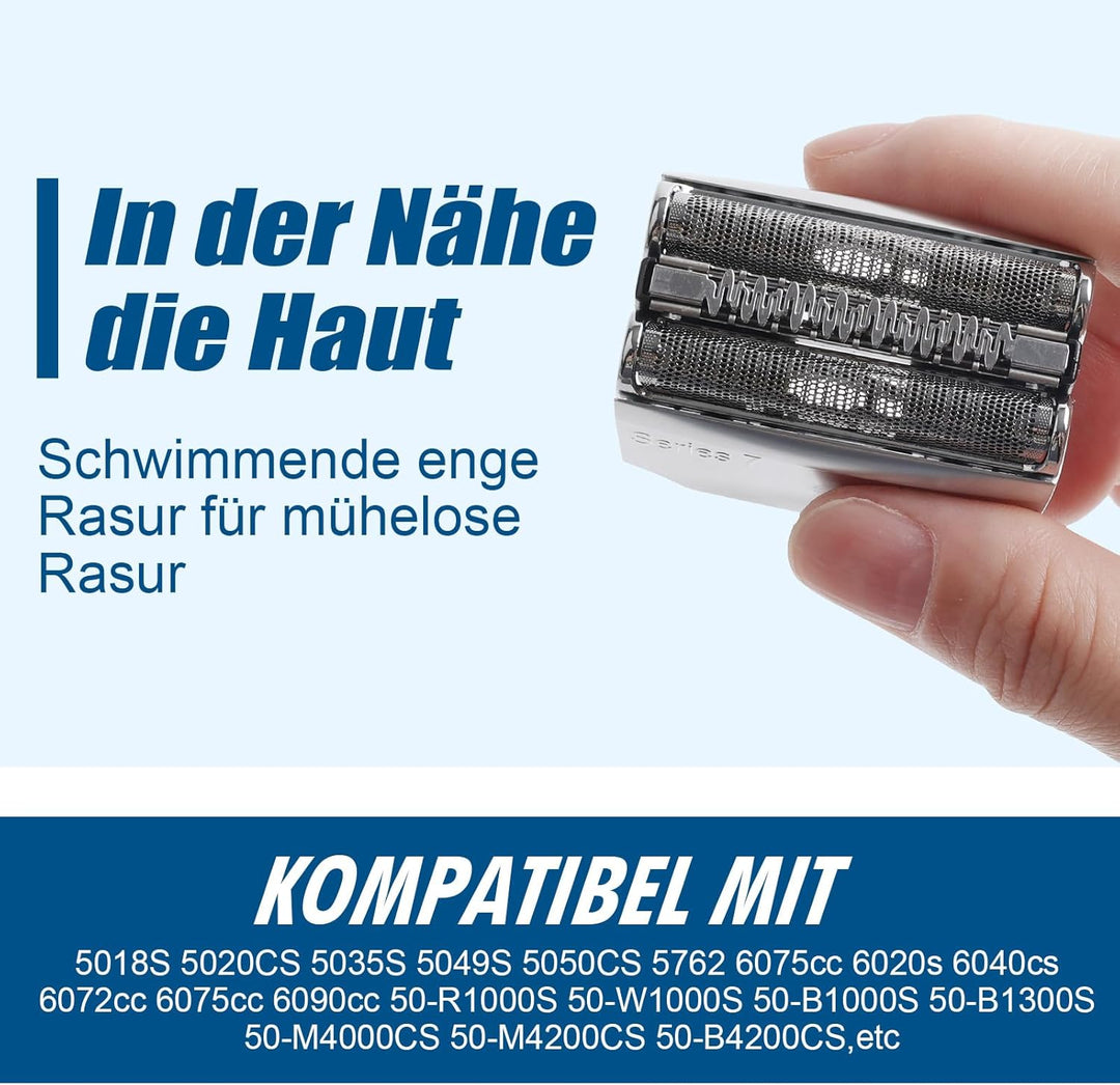 70S Series 7 Ersatzscherköpfe, kompatibel mit Braun S7 Ersatzkopf Nass und Trocken, 70s Klingen für