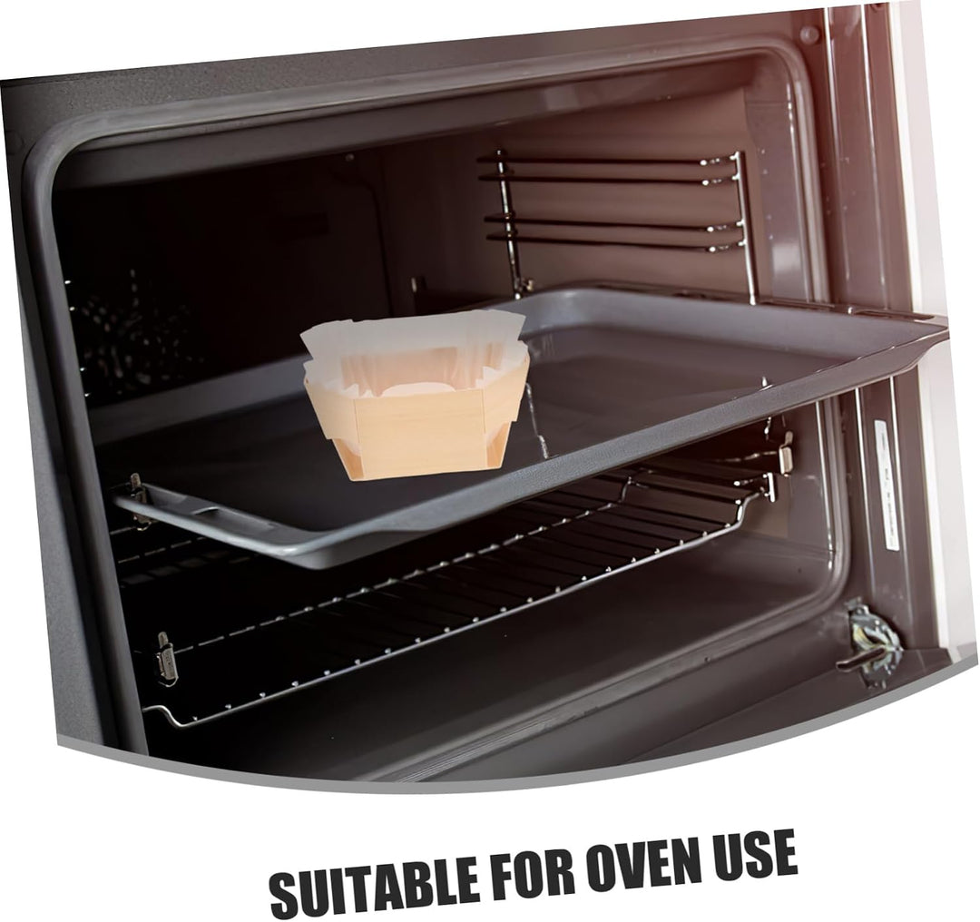Cabilock Brotkasten-set Aus Holz Pc-backformen Antihaftbeschichtet Toast Für Kuchen Muffins Leicht Z