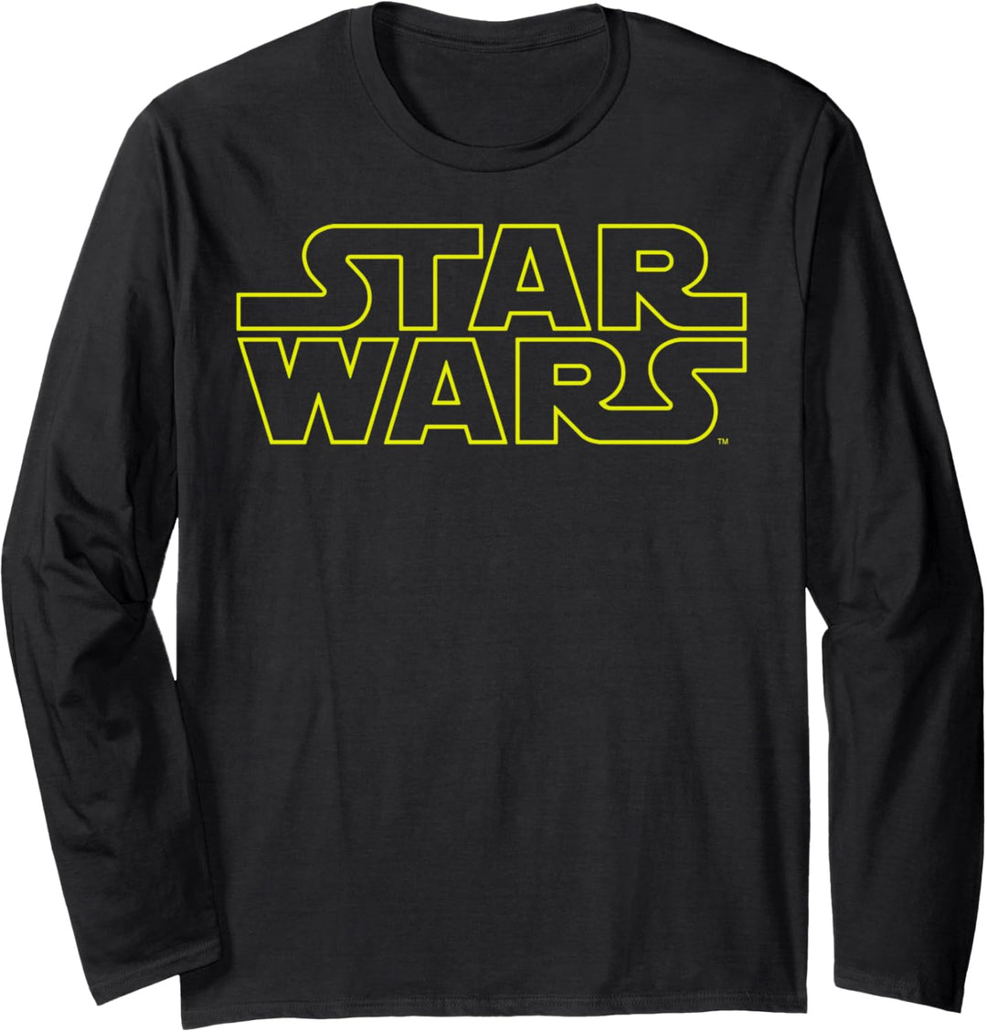 Star Wars Simple Logo Outline Langarmshirt