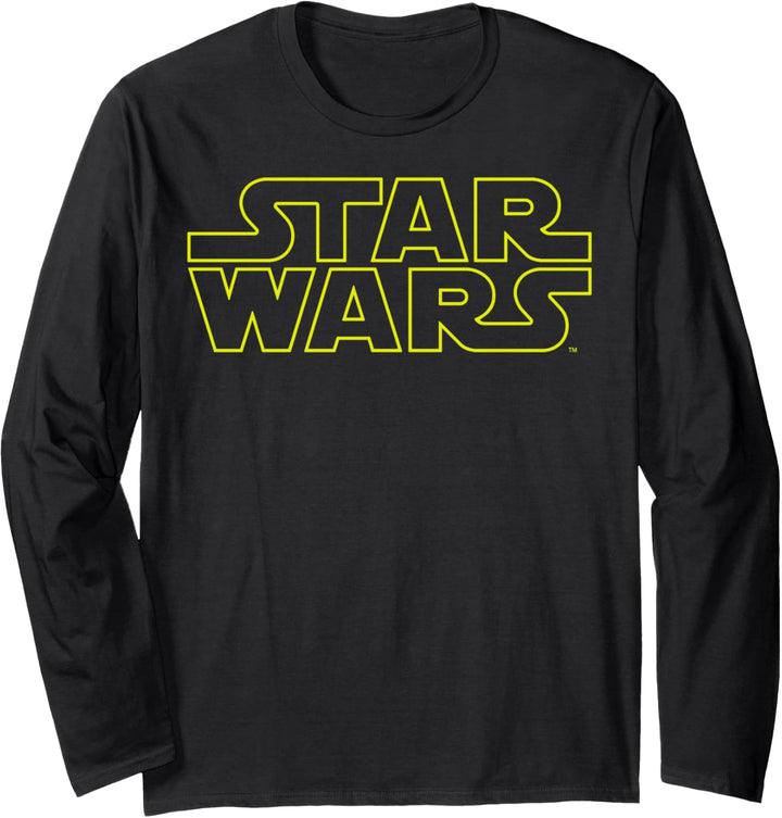 Star Wars Simple Logo Outline Langarmshirt