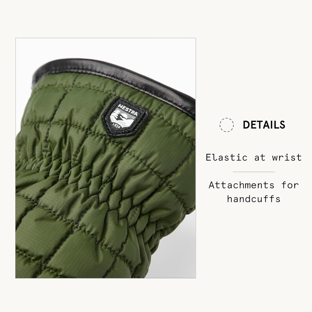 Hestra Alpine Moon Light Fäustlinge Fausthandschuhe Lederhandschuhe Damen - mit Futter, Futter Winte