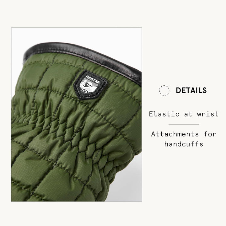 Hestra Alpine Moon Light Fäustlinge Fausthandschuhe Lederhandschuhe Damen - mit Futter, Futter Winte