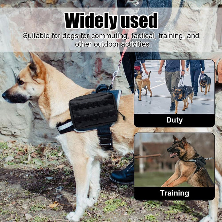 DONGKER Futterbeutel für Hunde, 1 Stuck Molle EDCTasche für Hundegeschirr, Pouch Zusatztasche für Hu