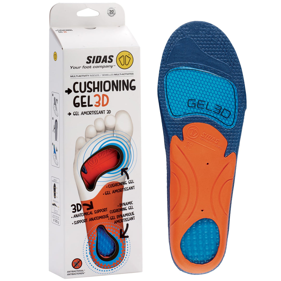 Sidas Gel 3D Cushioning Insoles M (39-41) Blue, M (39-41) Blue