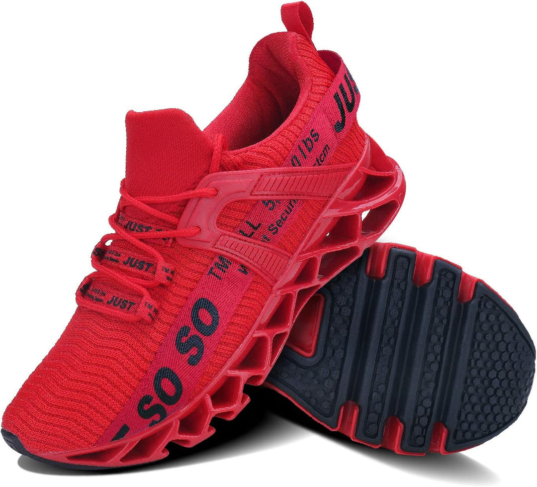 JSLEAP Herren Laufschuhe Turnschuhe Sportschuhe Sneaker Running Tennis Schuhe Atmungsaktiv Leichtgew