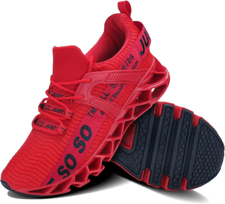 JSLEAP Herren Laufschuhe Turnschuhe Sportschuhe Sneaker Running Tennis Schuhe Atmungsaktiv Leichtgew