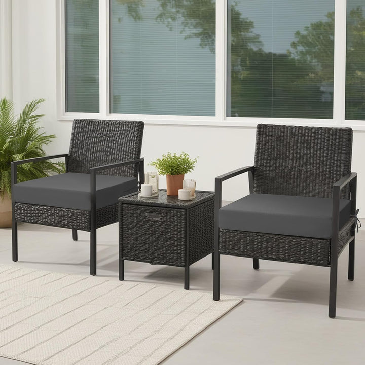 Stuhlkissen 50x50 2er Set für den Aussenbereich, wasserdichte Schaumstoff Sitzkissen Outdoor, Garten