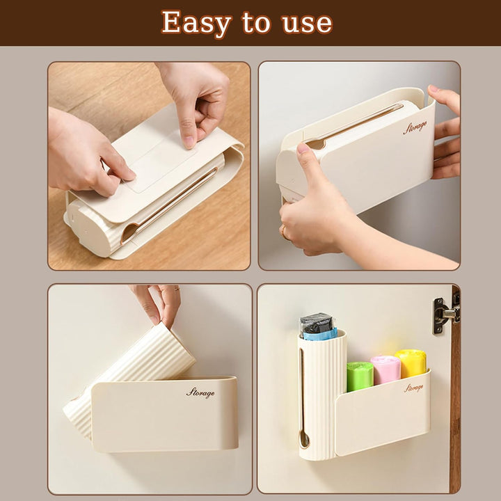 Müllsack Organisator Wand, Wandmontierter Trash Bag Organizer, Wand Montierter Müllsack Spender, Sel