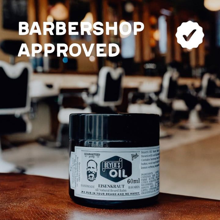 Beyer's Oil Beard Balm Eisenkraut 60ml - Bartpflege Balsam - Handgemacht in Bayern - 100% natürlich