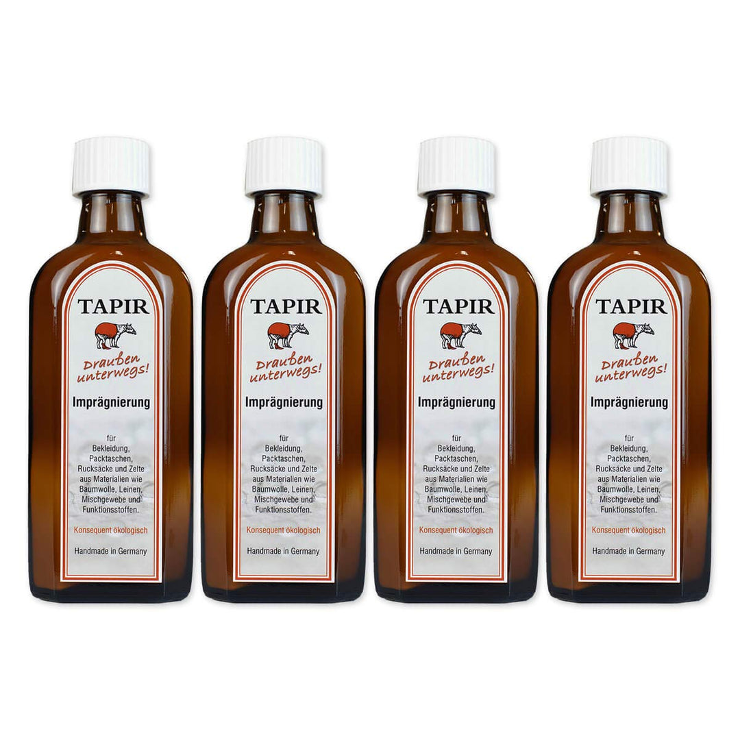 TAPIR - Draussen Unterwegs Imprägnierung - 200 ml - 4er Pack