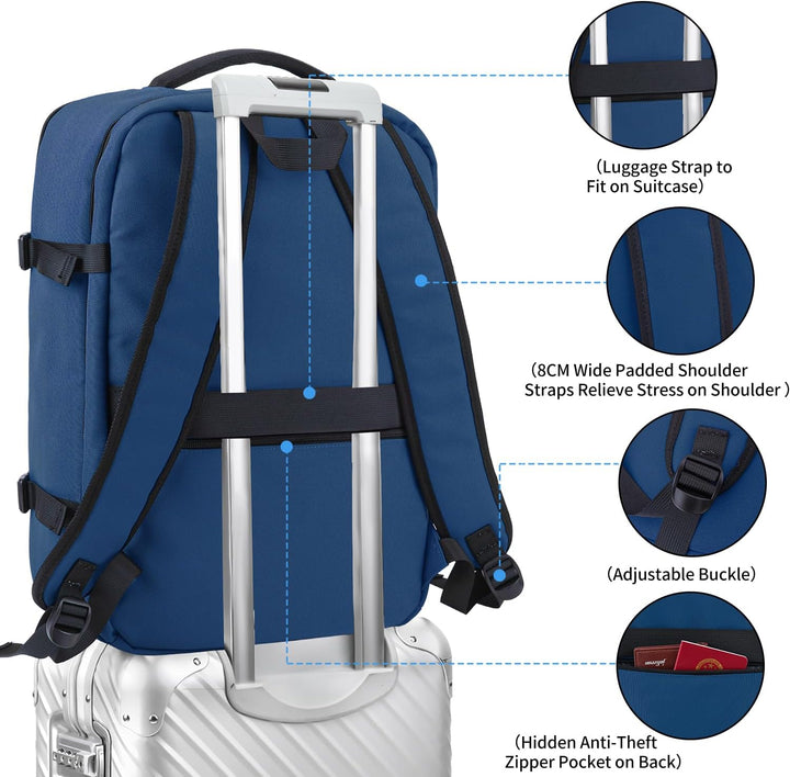 Della Gao Laptop-Rucksack Reiserucksack Anti-Diebstahl-Rucksack Männer und Frauen, wasserdichter Ruc