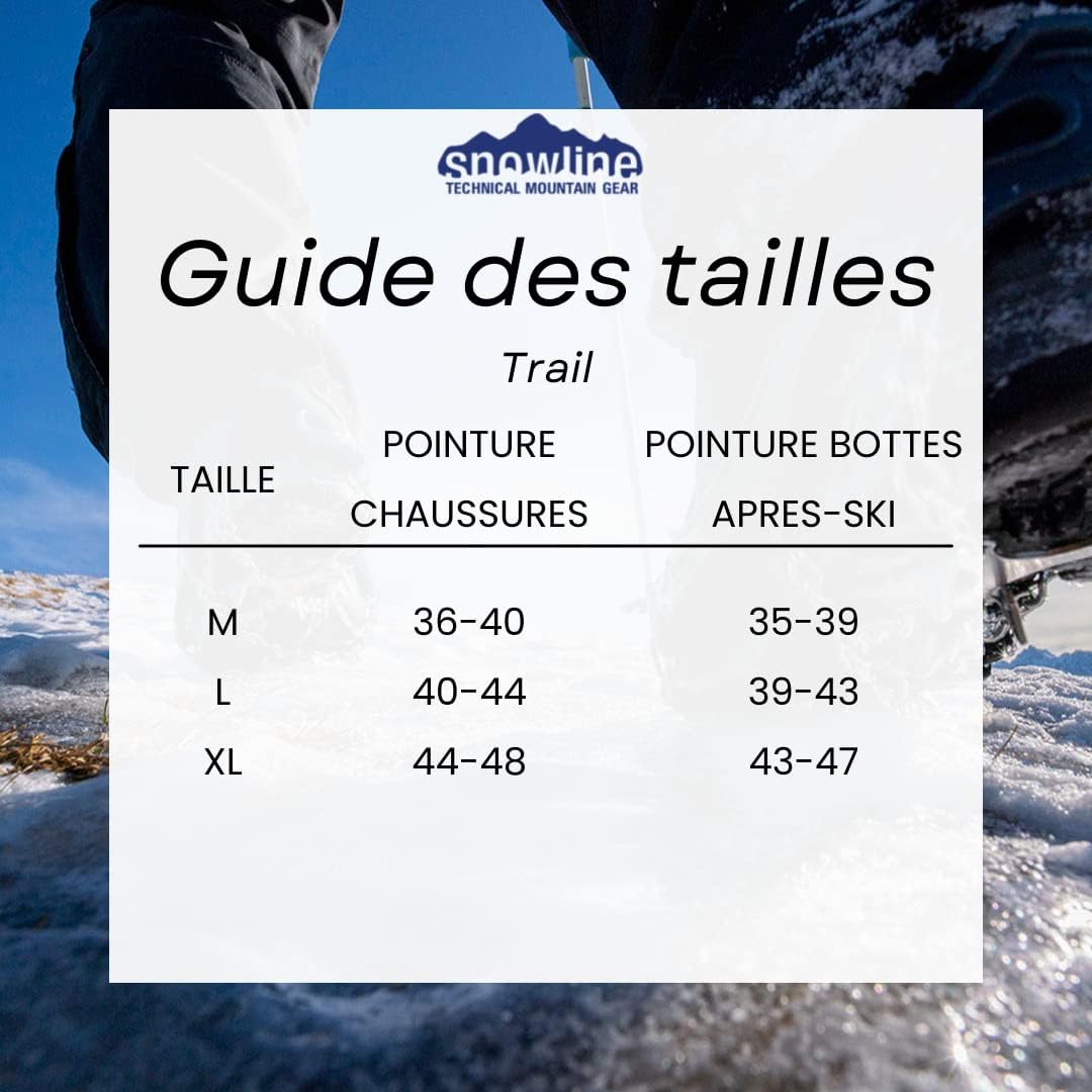 Snowline Unisex – Erwachsene Chainsen Trail Schuhkette XL Silber, XL Silber