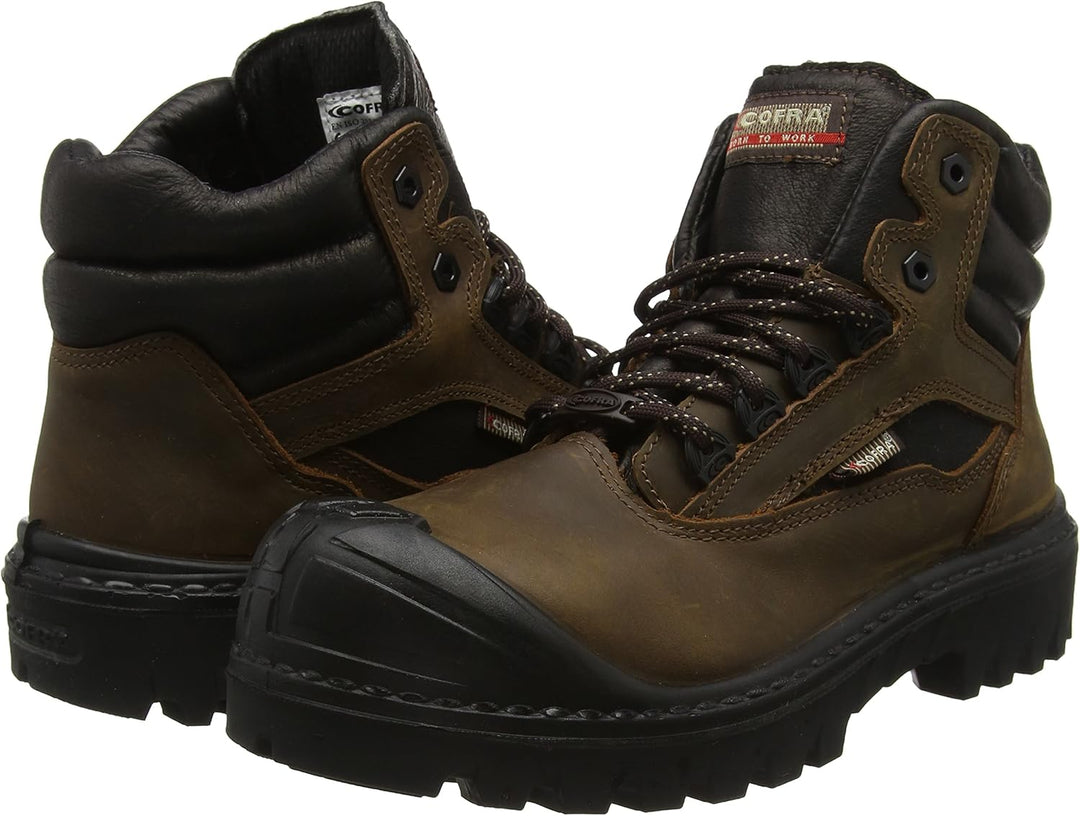 Cofra 26580-000.W39 BARINAS UK S3 HRO SRC Sicherheitsstiefel, Braun/Schwarz, Grösse 39 39 EU, 39 EU