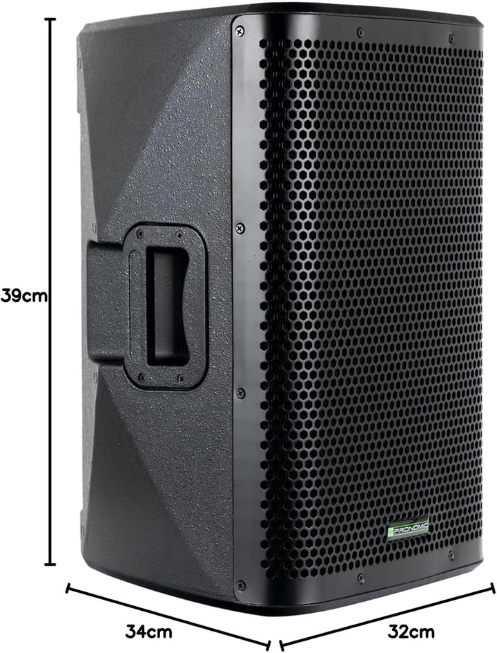 Pronomic C-215 MA - Aktive 2-Wege Box mit 2 Kanälen - Leistung: 1000 Watt - 15" Woofer + 1,75" Titan