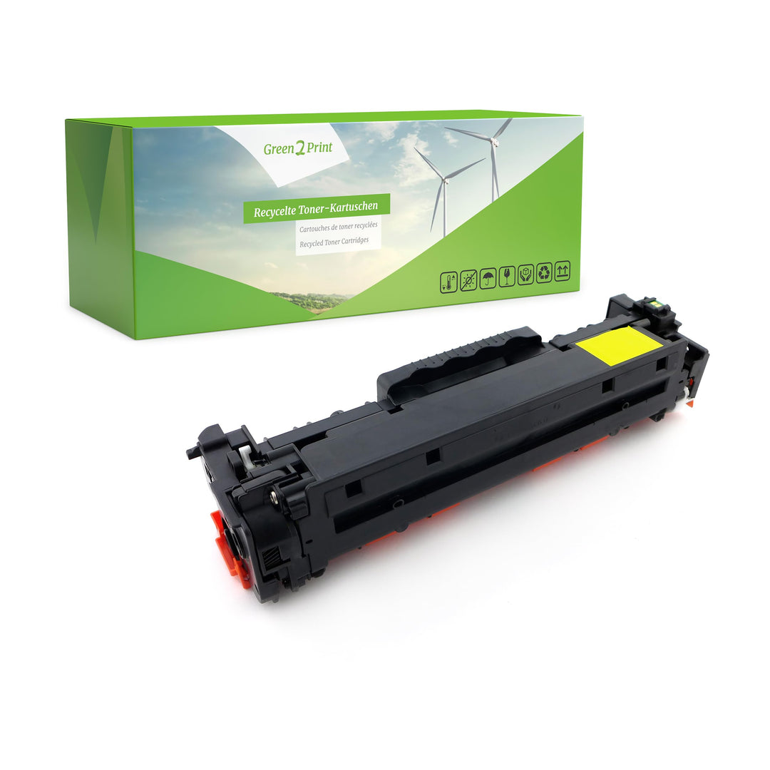 Green2Print Toner gelb 2700 Seiten ersetzt HP CF382A, 312A passend für HP Color Laserjet Pro MFP M47
