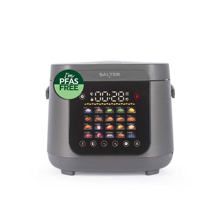 Salter 5-Liter Multikocher – 20 Voreinstellungen &amp; 12-Stunden-Warmhaltefunktion, LED-Touchscreen, PF