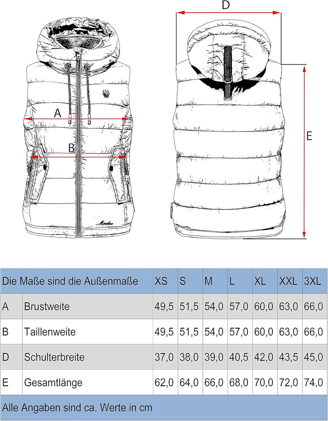 MARIKOO Damen leichte Übergangsweste Steppweste mit Kapuze Taisaa XS-3XL XS Gelb, XS Gelb