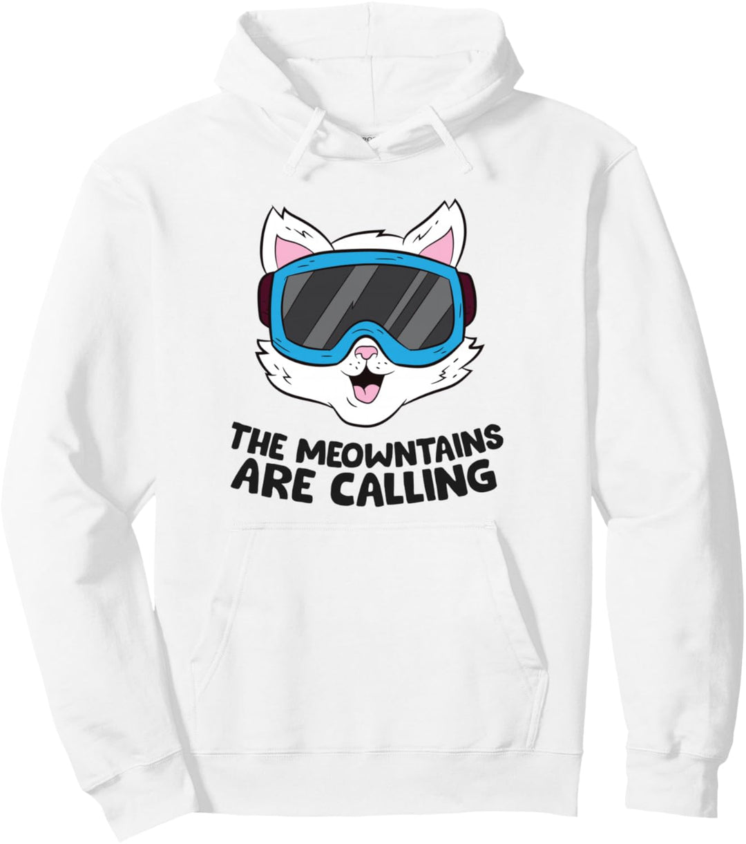 Ski Snowboard Brille für Skifahren Katze Snowboarder Pullover Hoodie