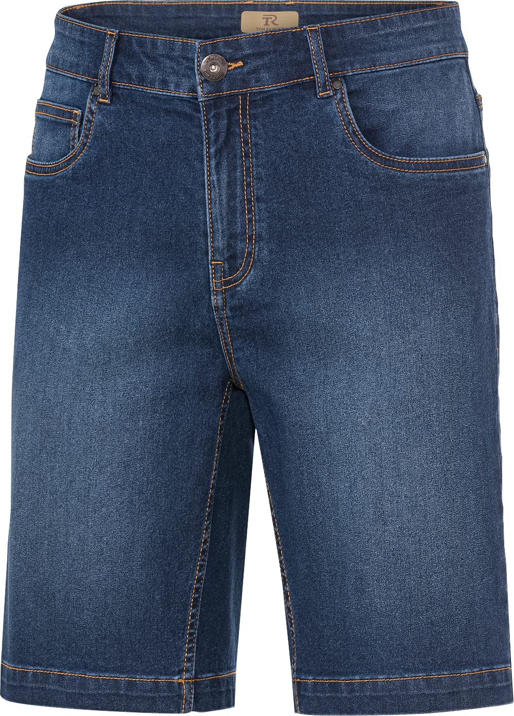 Tom Ramsey Herren Sommer-Jeansbermudas, Herrenhose mit flexiblem Bund aus leichtem Jeansstoff, als L