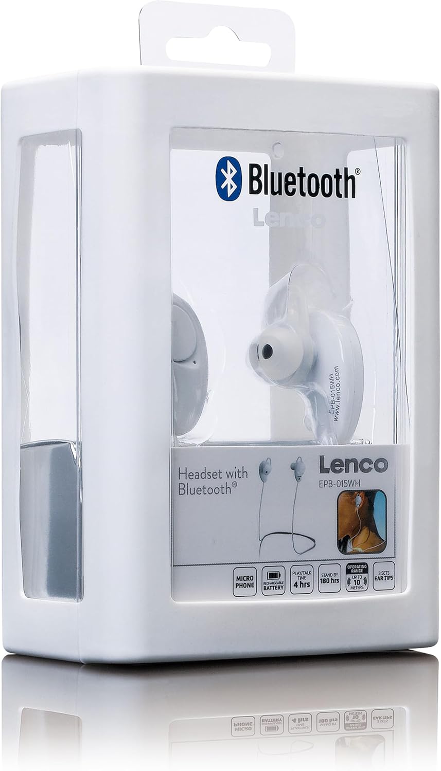 Lenco EPB-015 - kabellose Bluetooth Kopfhörer - In-Ear-Kopfhörer - mit Mikrofon - integrierter Akku