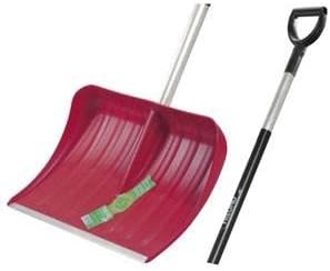 Freund Victoria Aluminium-Schneeschieber mit Flüsterkante Ergonomic Rot Stiellänge 125 cm Alu, Rot S