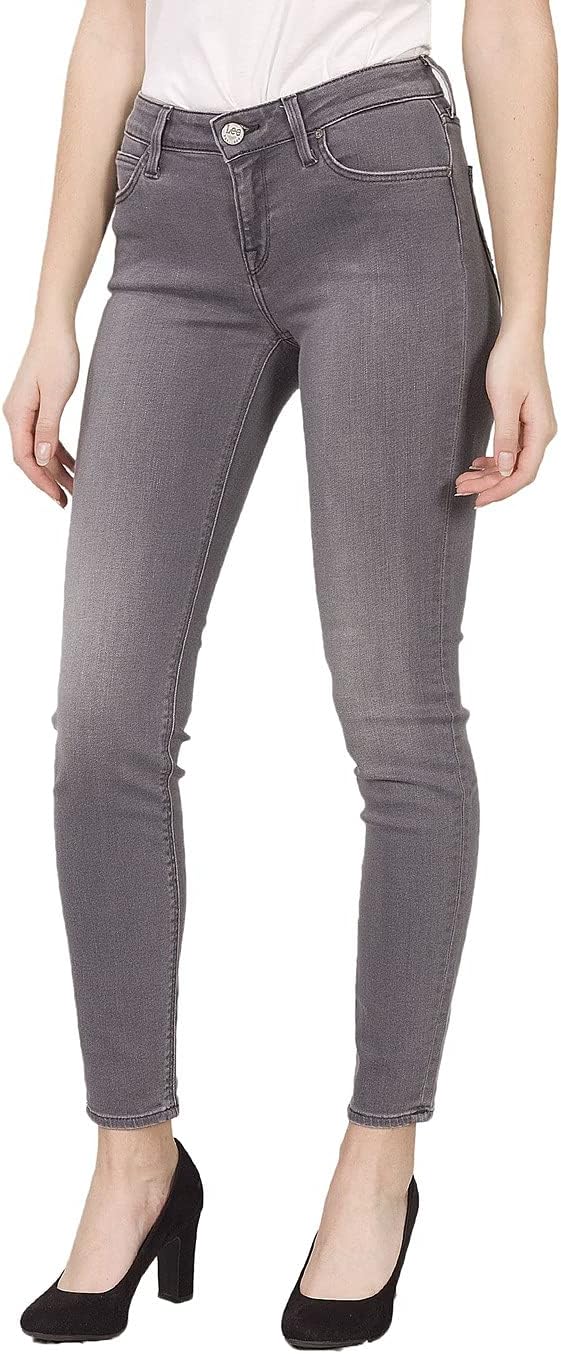 Lee Damen Jeanshose Scarlet Skinny Gunmetal Grau (W31/L33)