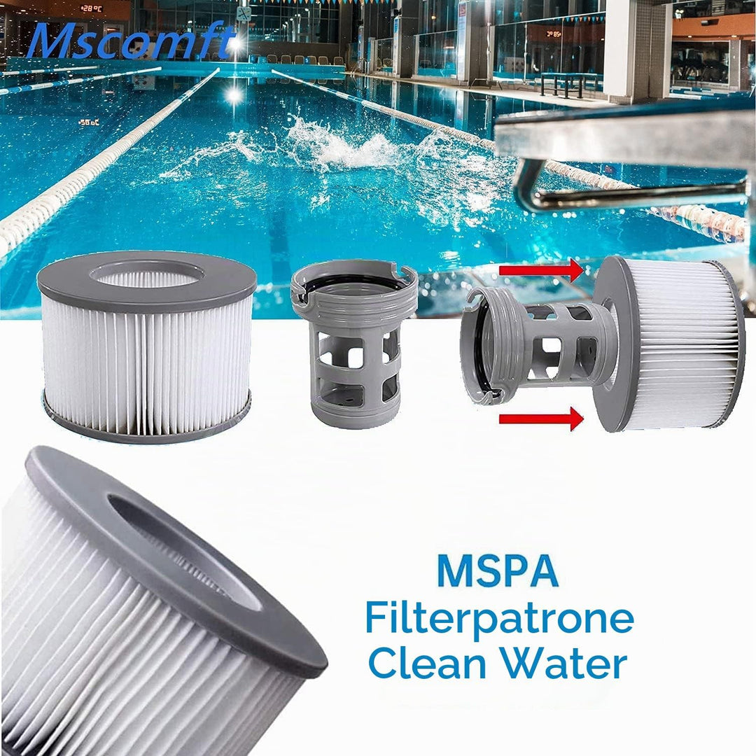 Mscomft Mspa Filterkartusche für Whirlpool Filter,mspa Filter kompatibel mit MSpa Modelle ab 2020,Wa