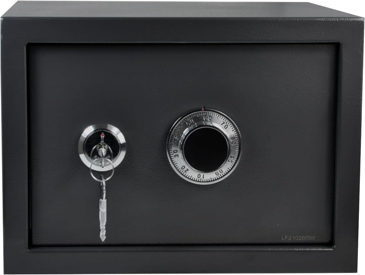 ALSTEN TECH Tresor Möbeltresor Safe Mechanisches Kombinationsschloss + Doppelbartschloss Schranksafe