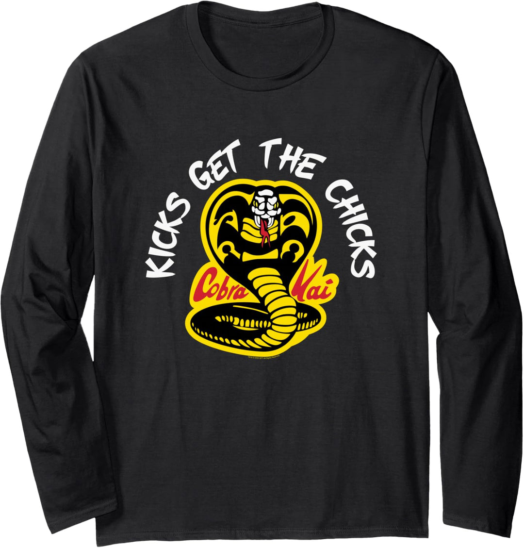 Cobra Kai Tritte Holen Sie sich die Küken Langarmshirt