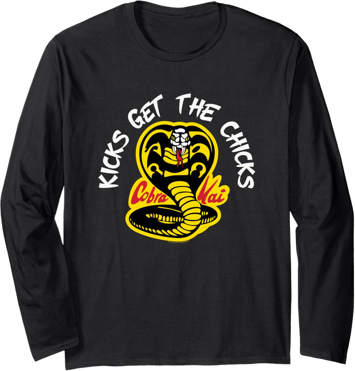 Cobra Kai Tritte Holen Sie sich die Küken Langarmshirt