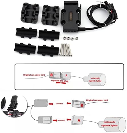 Yctze Universal Power Base Phone Navigation Bracket Drahtloses Laden 12mm/22 Mm Rollstangenbasis mit