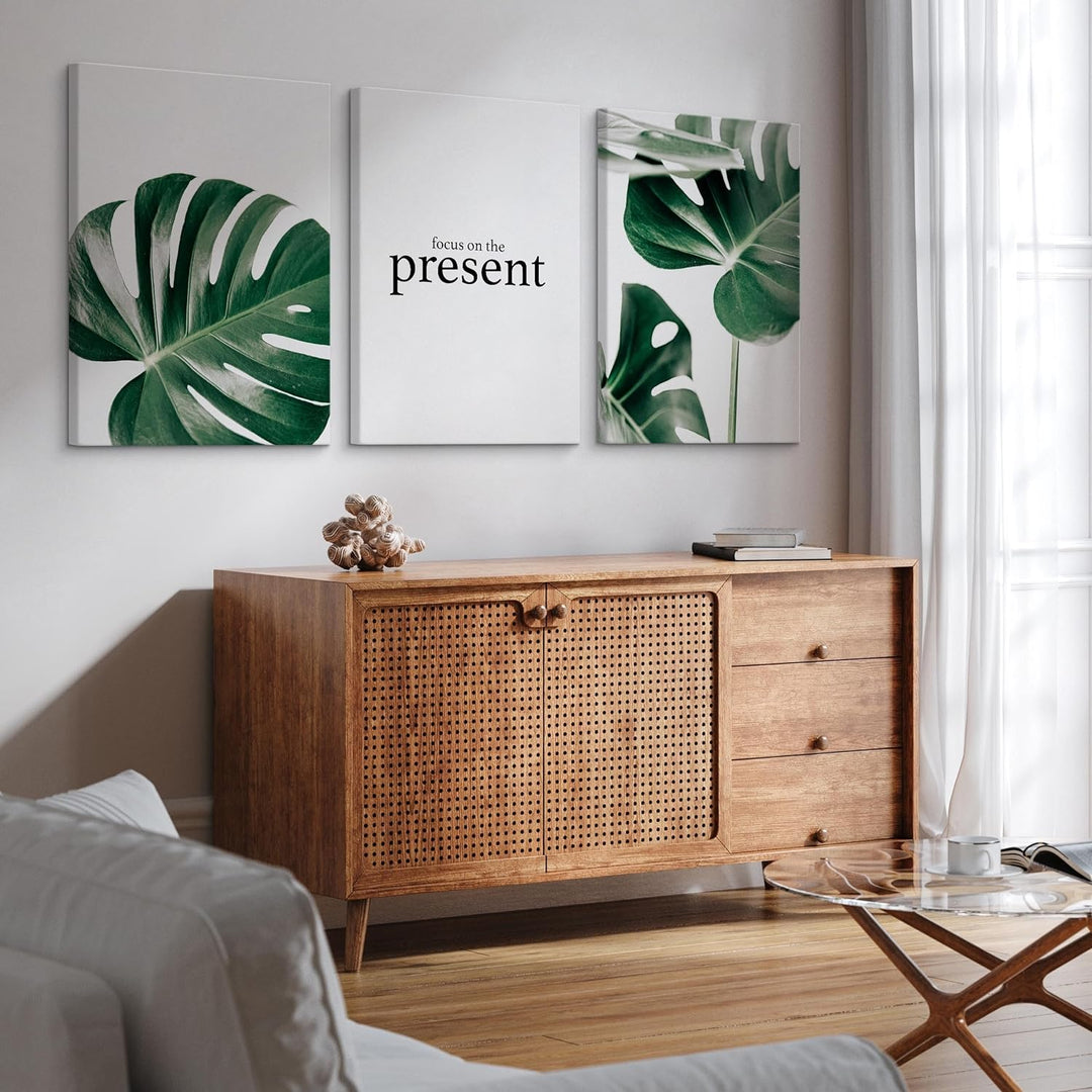 Muralo - Wandbilder Set - Leinwand Bilder Set Aufhängefertig - Bilder für Wohnzimmer Schlafzimmer -