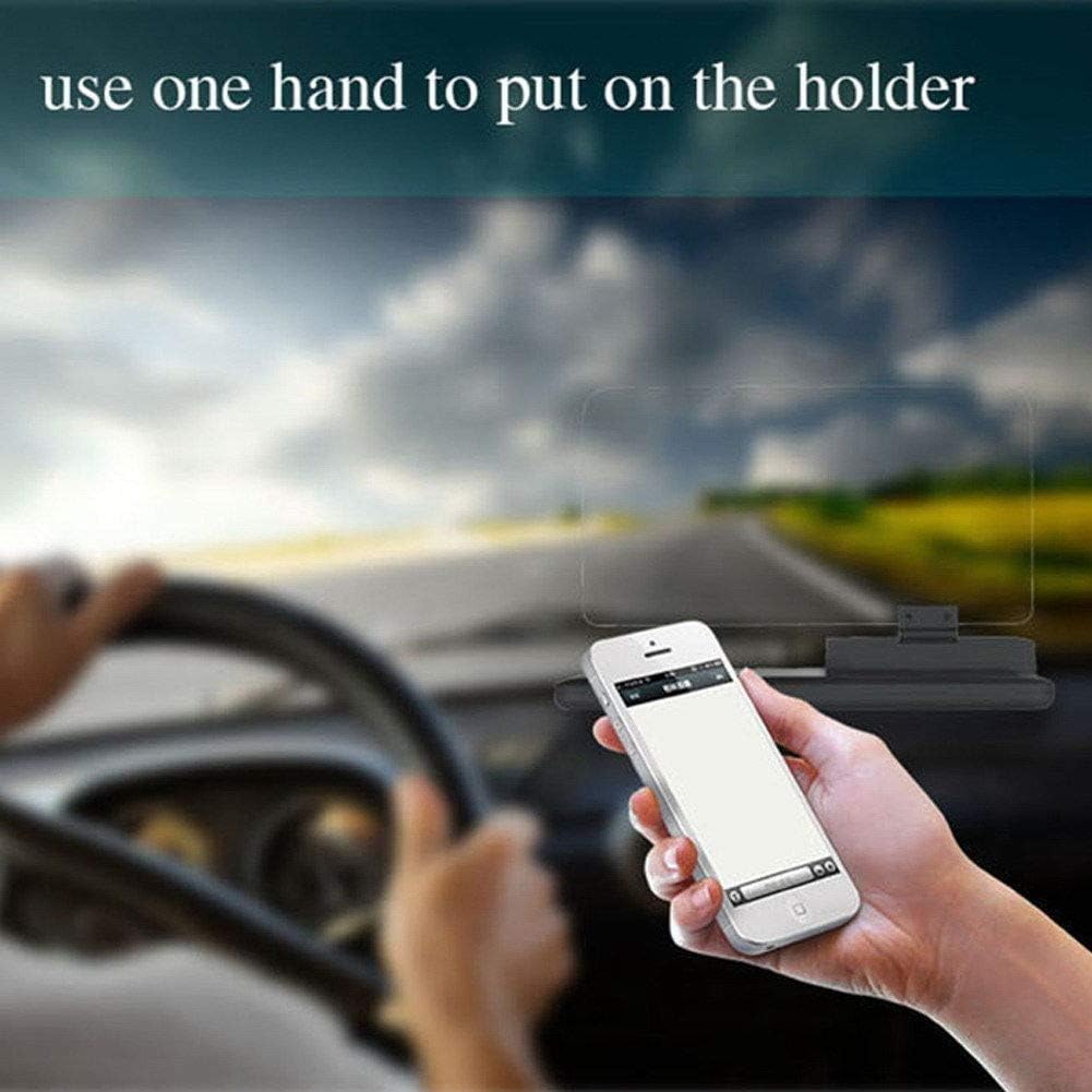 Baceyong 6" Universal Auto HUD Display Head-Up Display Projektor Handy mit GPS-Navigationshalterung