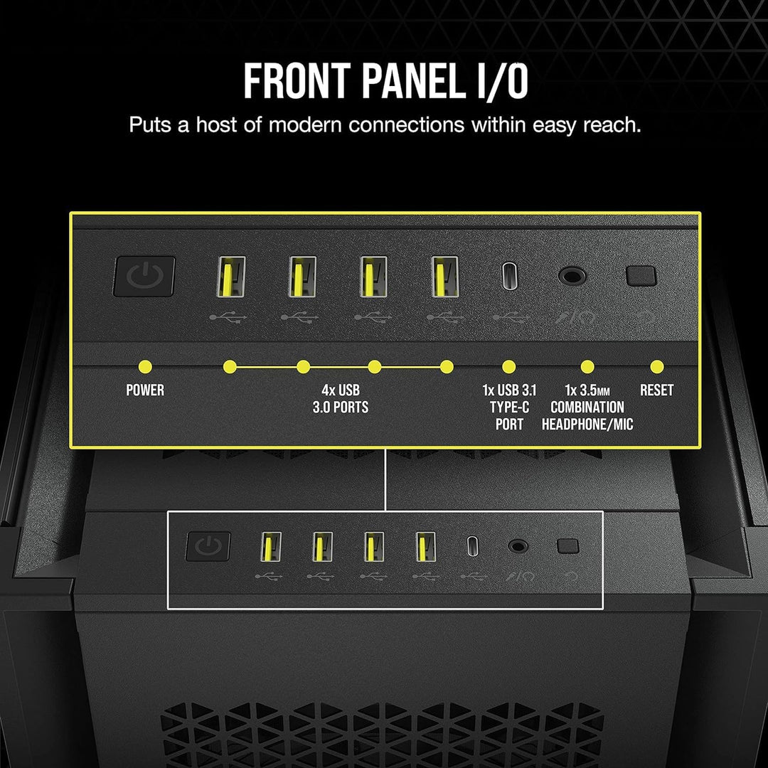Corsair 7000D AIRFLOW Full-Tower-ATX-PC-Gehäuse (Frontverkleidung für Hohen Luftdurchsatz, Drei Inbe