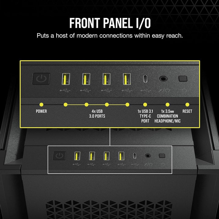 Corsair 7000D AIRFLOW Full-Tower-ATX-PC-Gehäuse (Frontverkleidung für Hohen Luftdurchsatz, Drei Inbe