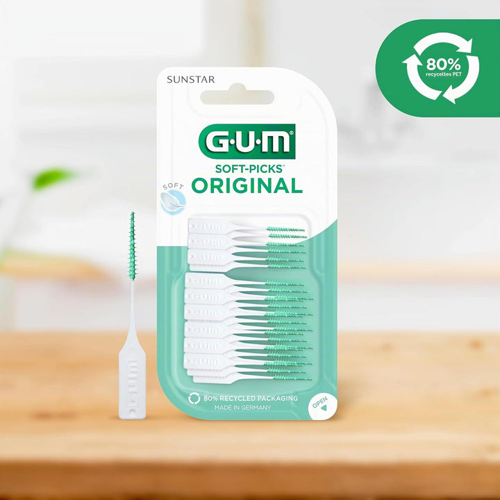 GUM SOFT-PICKS ORIGINAL Interdentalreiniger | Zahnreinigung Und Plaqueentfernung (L - 6x50) L - [6 x