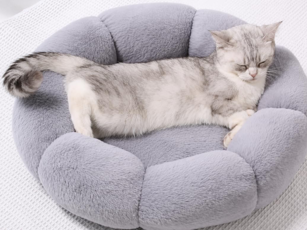 Hundebett Katzenbett 50 cm Waschbar flauschig orthopädische Hundebetten grosse und kleine Hunde Katz