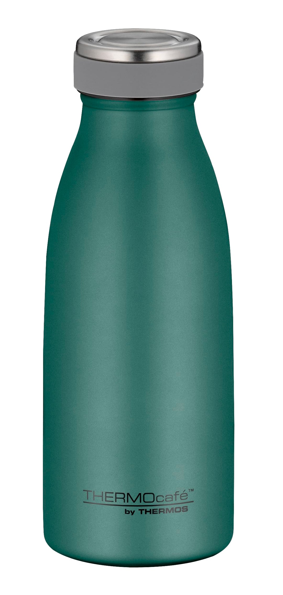 THERMOcafé by THERMOS TC BOTTLE moss green mat 0,35l, Isolierflasche aus Edelstahl, kohlensäurefest,