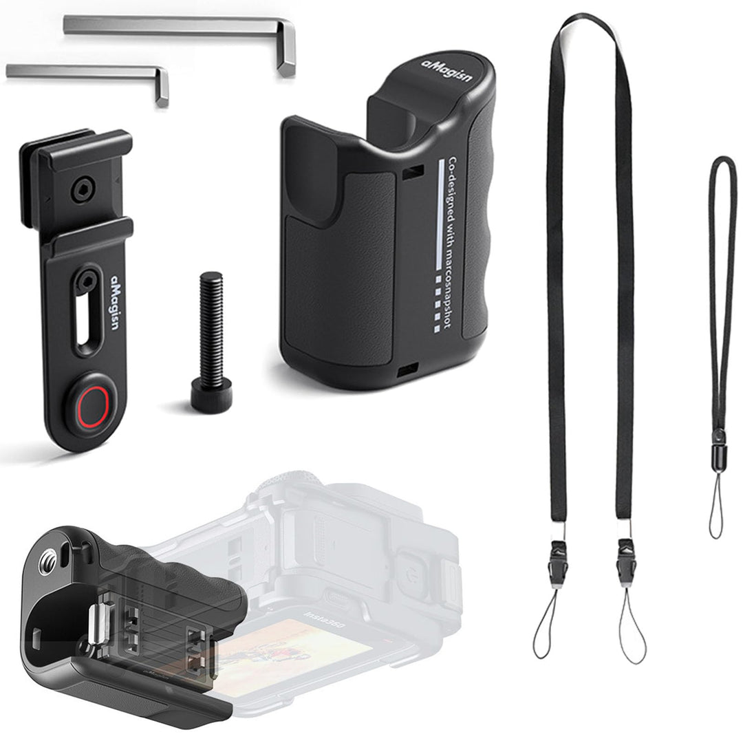 Xplorer Grip Kit für GoPro/DJI/Insta360 Action Kamera, Fotografieren Handgriff Handle Zubehör für Go