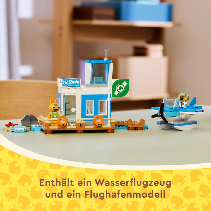 LEGO Animal Crossing Flieg mit Dodo Airlines, Videospiel-Spielset, Flughafen-Spielzeug, Wasserflugze