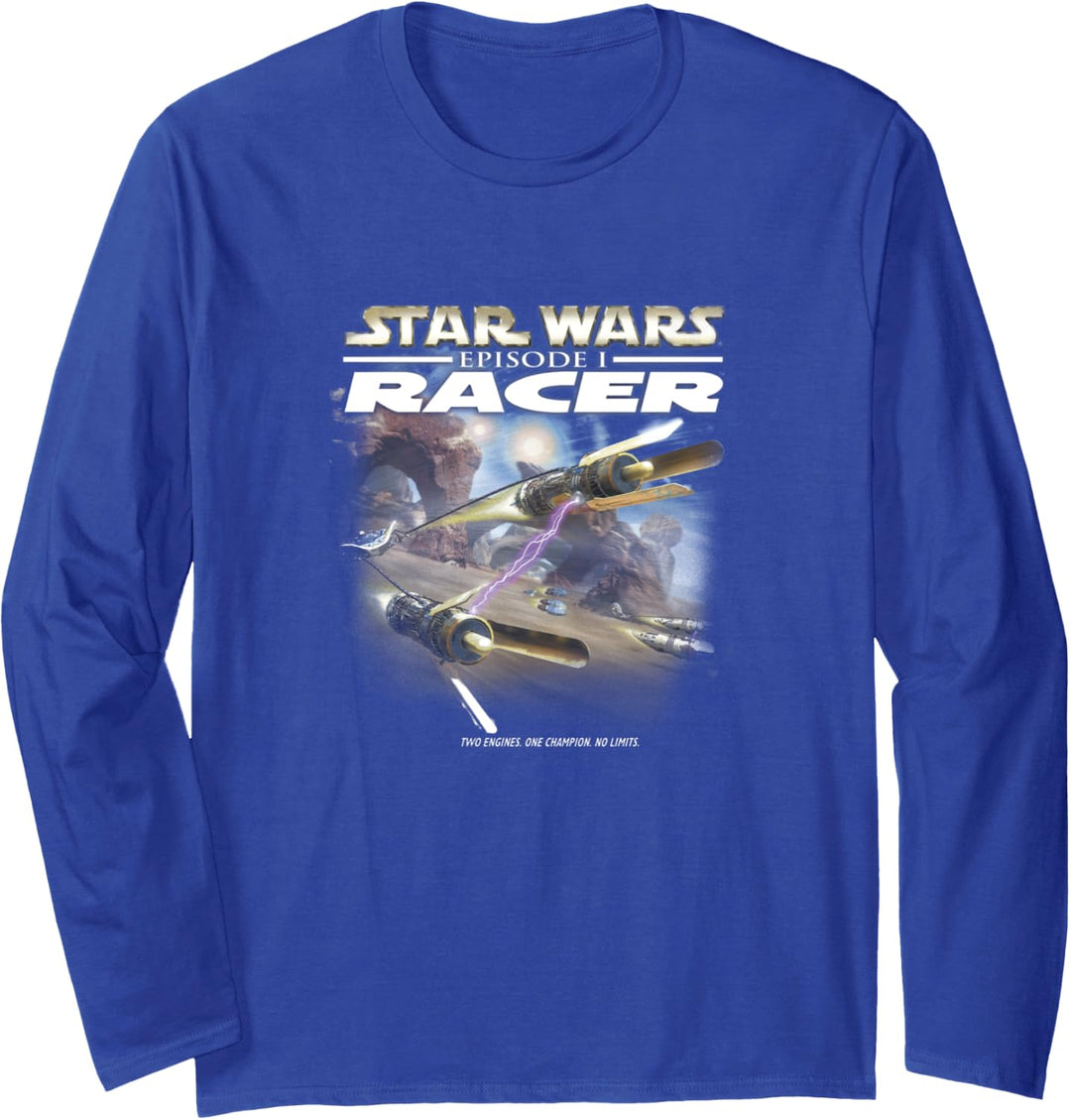 Star Wars Racer Game Cover Langarmshirt