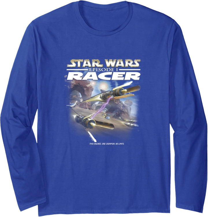 Star Wars Racer Game Cover Langarmshirt