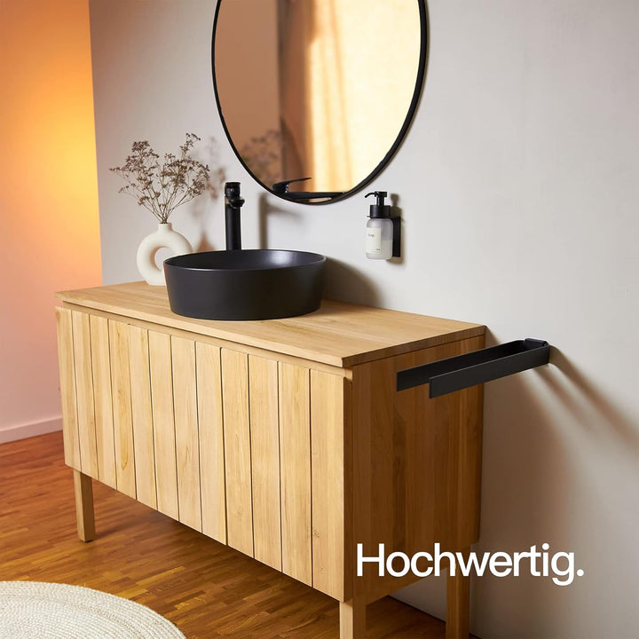 Designfabrik Hamburg Handtuchhalter zweiarmig 42 cm| Doppel Handtuchstange für Bad &amp; Küche | Edler W