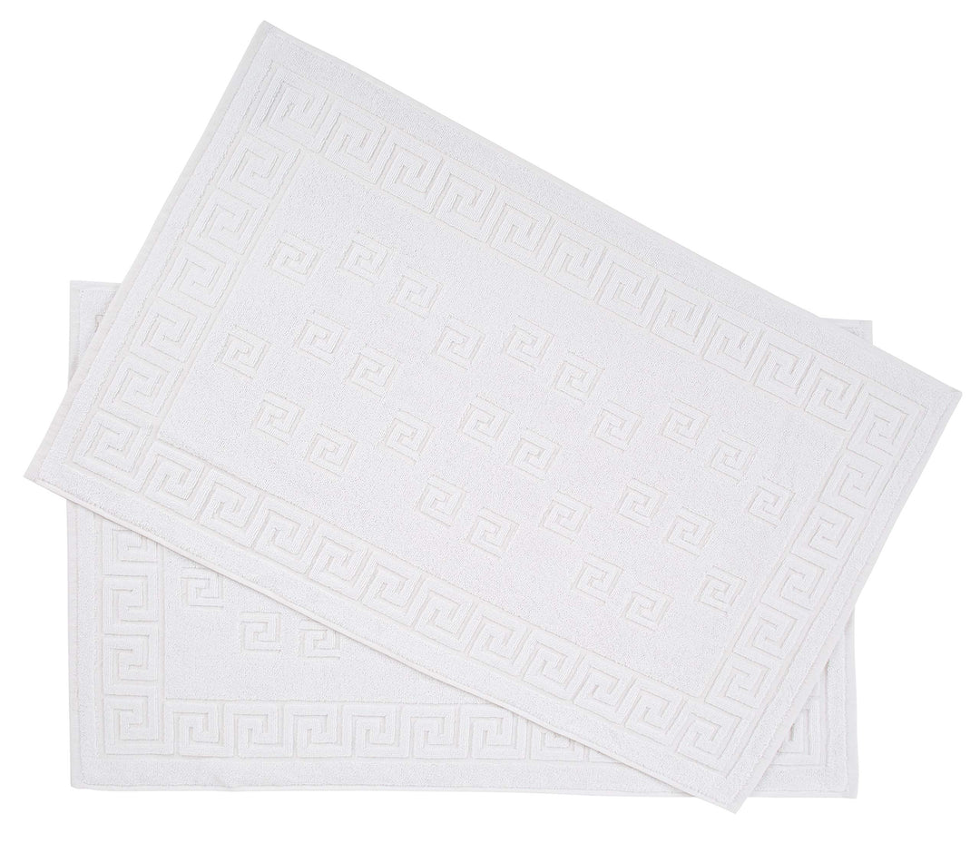 Arle-Living Luxus Medusa Duschvorleger im 2er Pack 50x80 cm - feinste Baumwolle/Jacquard Webung/Hoch